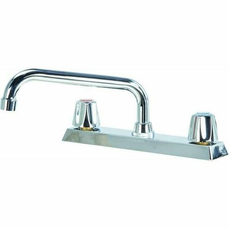 GLOBE UNION 2 Metal Polished Chrome Handle Compression Kitchen Faucet F82K1000CP-JPA3